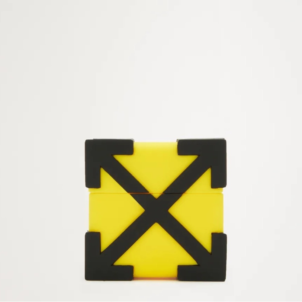 Off-White arrow logo monogram AirPods case NEW